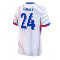 Camiseta Francia Ibrahima Konate #24 Segunda Equipación Replica Eurocopa 2024 mangas cortas